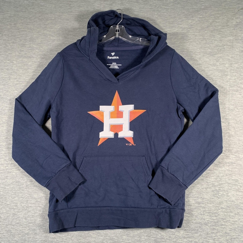 Houston Astros Hoodie Womens Medium Navy Blue MLB‎ Baseball Stubbs 11 Fanatics
